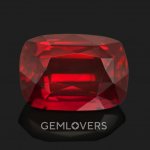 On the origin of color in a gemstone